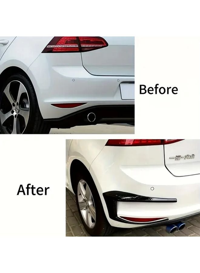 Glossy Black Rear Bumper Splitter For VW Golf 7 GTI R GTD 2012 2015 With Integrated Brake Light - Image 4